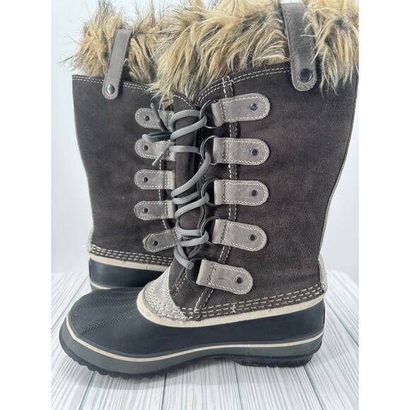 Sorel Joan of Arctic Women's 6.5Gray Leather Waterproof Insulated Winter Boot - Picture 5 of 10